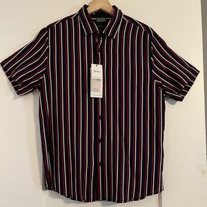 NWT Denim & Flower Men’s Viscose Style Button Down Shirt // Size Small